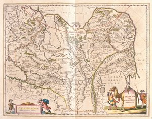 Tartaria y parte septentrional de China y Corea, en "Theatrum Orbis Terrarum, sive Atlas Novus" de Willem Blaeu, Amsterdam. de Willem Blaeu