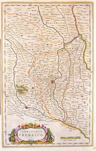 Territorio de Crema, Italia, en "Theatrum Orbis Terrarum, sive Atlas Novus" de Willem Blaeu, Amsterdam de Willem Blaeu