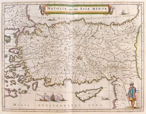 Turquía y Chipre, en "Theatrum Orbis Terrarum, sive Atlas Novus" de Willem Blaeu, Amsterdam. de Willem Blaeu