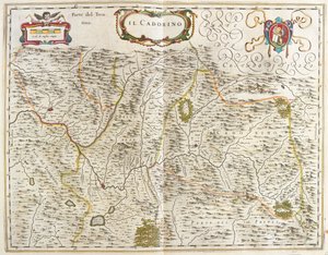il Cadore (véneto) Italia, en "Theatrum Orbis Terrarum, sive Atlas Novus" de Willem Blaeu, Amsterdam de Willem Blaeu