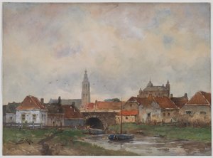 Cerradura superior en Steenbergen, 1800s de Willem C Rik