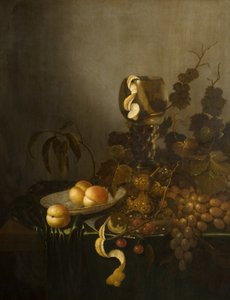 Bodegón con fruta y vaso de corvejón de Willem Claesz. (manner of) Heda
