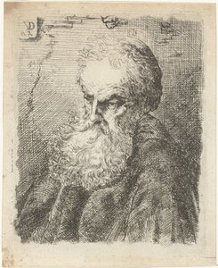 Busto de un anciano con barba de Willem Cornelis van Dijk