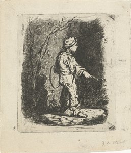 chico con aro de Willem Cornelis van Dijk