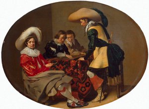 Jugadores de Tric-Trac, c. 1630 de Willem Cornelisz Duyster