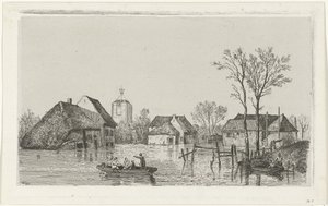 Inundaciones en Beesd, 1855 de Willem Gruyter jr.