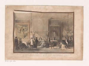 Consejo y sala de bodas en Amsterdam Viejo Zijds Voorburgwal. El ayuntamiento (consejo y salón de bodas) (título sobre objeto) de Willem Hekking jr.