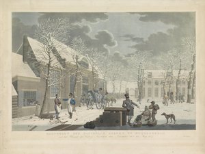 Guardia Principal de la Guardia Nacional en Muiderberg, 1813-1814
Hoofdwagt der Nationale Garden en Muijderberch frente al Blocade der Vesting Naarden, de noviembre de 1813 a Mey 1814 (título en el objeto) de Willem Hendrik Hoogkamer (attributed to)