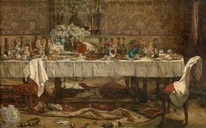 Después de la boda (óleo sobre tabla)