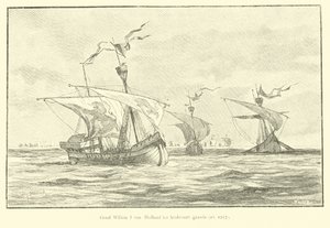 El Conde Guillermo I de Holanda viajando a la 5ª Cruzada, 1217