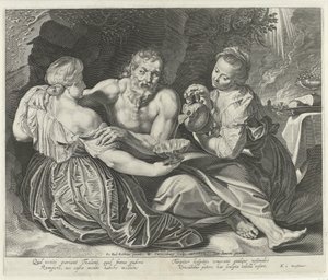 Lot y sus hijas de Willem Isaacsz Swanenburg