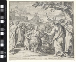 Cristo bendice a los niños de Willem Isaacsz. van Swanenburg