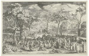 Dorpskermis, ca. 1610 de Willem Isaacsz. van Swanenburg