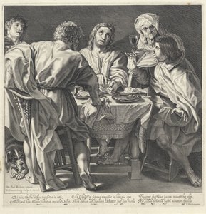 Comida en Emaús de Willem Isaacsz. van Swanenburg