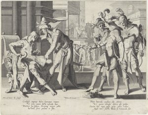 Oordeel van Cambyses Trono de justicia (título de la serie)