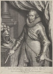Retrato de Ernst Casimir, Conde de Nassau-Dietz de Willem Isaacsz. van Swanenburg