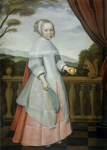 Retrato de Elisabeth van Oosten (1660-1714), de niña de Willem Jansz. Ploy (attributed to)