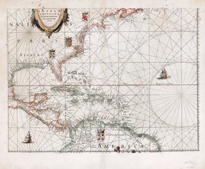 Insvlæ Americanæ in Oceano Septentrionali cum terris adjacentibus. LOC 2003630536 de Willem Janszoon Blaeu