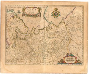 Mapa de Rusia De: Theatrum Orbis Terrarum..., 1645