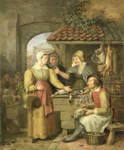 El puesto de las aves de corral de Willem Jodocus Mattheus Engelberts