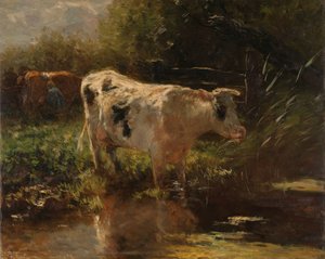 Vaca junto a una zanja
Vaca junto a una zanja de Willem Maris