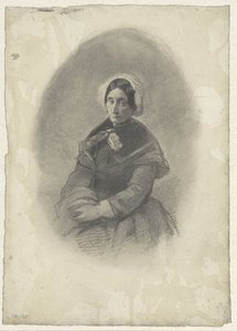 Retrato femenino en óvalo de Willem Maris