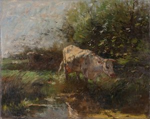 Pradera con vacas de Willem Maris