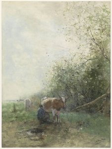 La hora de la leche de Willem Maris