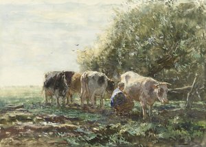 El corral de ordeño de Willem Maris