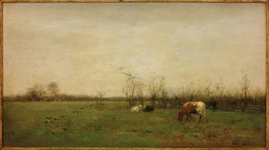 Paisaje de pastizales de Willem Maris