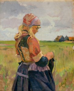 Joven en un Paisaje [o Chica Holandesa]