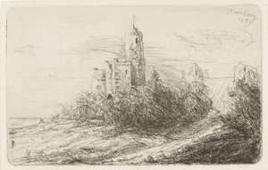Ruinas del castillo de Stromberg de Willem Matthias Jan van Dielen
