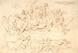 La boda de Cupido y Psique de Willem Panneels