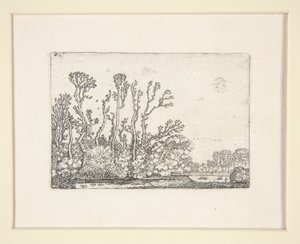 Rebaño de ovejas cerca del agua, Lámina 8 de El Conjunto de los Paisajes de Willem Pietersz. Buytewech