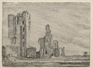 Ruins of the Castle Huys Te Kleef near Haarlem de Willem Pietersz Buytewech
