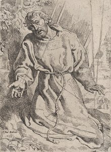 San Francisco recibiendo los estigmas, ca. 1613-14 de Willem Pietersz. Buytewech