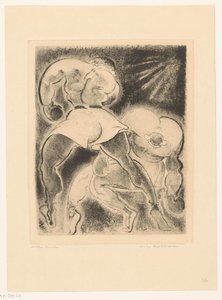 Dos boxeadores de Willem Retera (signed by artist)