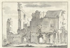 Ruinas de la abadía de Rijnsburg de Willem Schellinks