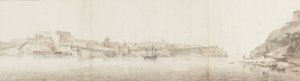 Vista de La Valeta en la isla de Malta, vista desde Senglea de Willem Schellinks
