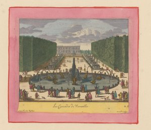 Kaskaden in den Gärten von Versailles de Willem Swidde