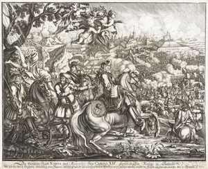 La Batalla de Narva el 19 de noviembre de 1700 de Willem Swidde