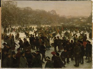 Patinaje en Haagse Bos de Willem Tholen