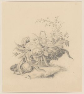 Cesta con flores de Willem Verbeet