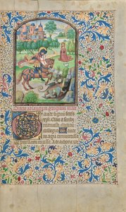 Sankt Georg und der Drache de Willem Vrelant
