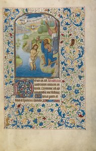 Die Taufe Christi de Willem Vrelant