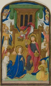 La coronación de la Virgen, de un Libro de Horas de Willem Vrelant