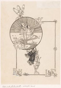Diseño de encuadernación para: Knappert, Emilie C., Vistas del mundo vegetal, 1893