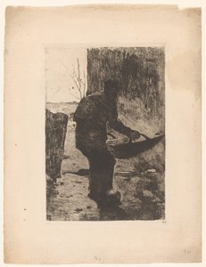 Hombre que está aventando de Willem Witsen (signed by artist)