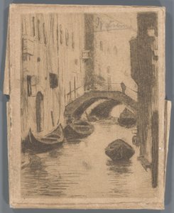 Puente sobre el Río de San Toma, Venecia de Willem Arnoldus Witsen