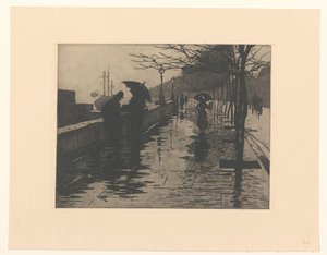 Vista de Victoria Embankment en Londres de Willem Arnoldus Witsen